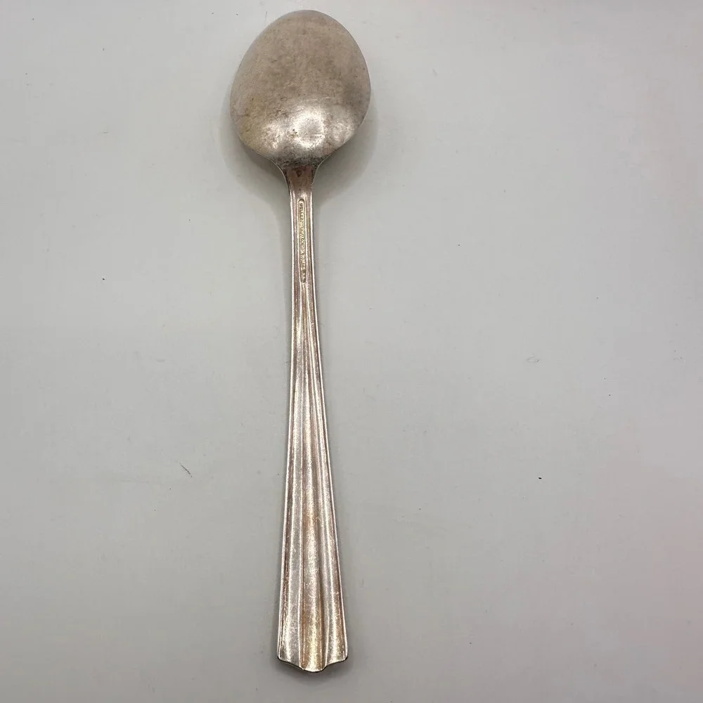 Vintage WALLACE BROS Silver Plate AA 1 Large serving Spoon (8.5